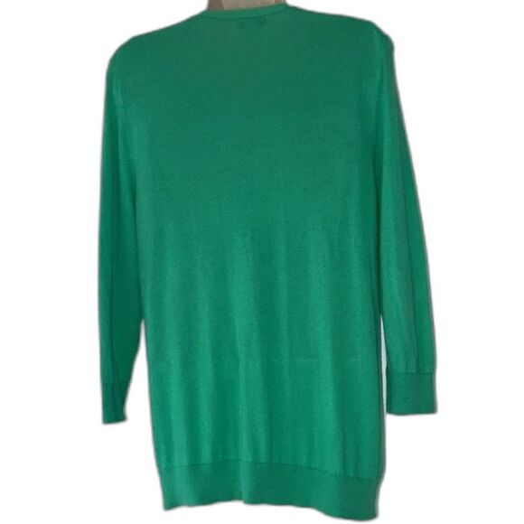 OLD NAVY Button Down V Neck Cardigan Long Sleeve Green Sweater Womens Large - Picture 2 of 6